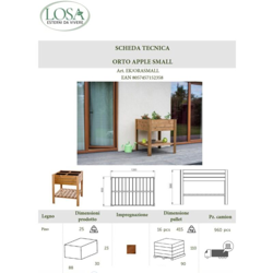 Orto pensile apple small in pino impregnato 80x80x88h - Losa precio
