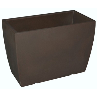 Cassetta rettangolare in resina 'Genesis' 100 cm. Taupe
