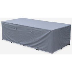 Alice's Garden - Fodera di protezione, dimensioni: 230x112cm, colore: Grigio scuro - Copertura rettangolare in poliestere con rivestimento PA per precio