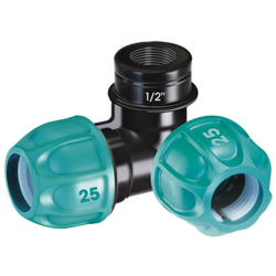 CLABER 90427 Gomito 25 mm filetto 1/2' F POLIETILENE precio