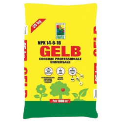 CONCIME GRANULARE UNIVERSALE per ortaggi prato GELB 14-6-16 25 KG FLORTIS características
