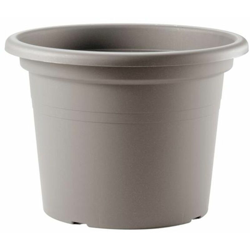 Vaso tondo in resina cilindro basic colorato per giardino piante e fiori -DIAM 25 X H 17.7 cm / Bruno características