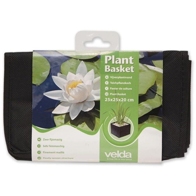 Plant Basket cm25x25x20h - cesto in tessuto per la coltivazione di piante da laghetto - Velda