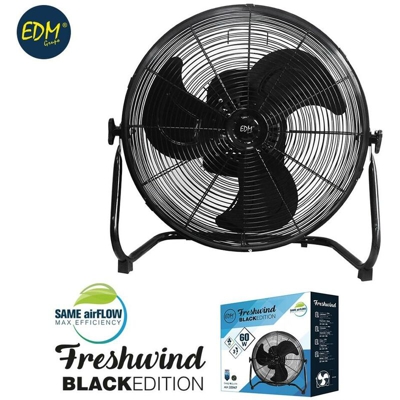 Edm Grupo - Ventilatore industriale oscillante ø40cm 60w serie nera EDM 33947