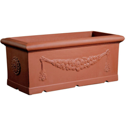 Cassetta resina Festonata 100 cm. Terracotta características