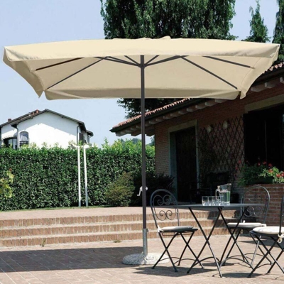 Ombrellone Con Carrucola 3X4 Telo Ecru' Mm.48