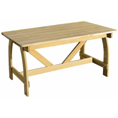 Asupermall - Tavolo da Giardino 150x74x75 cm in Legno di Pino Impregnato