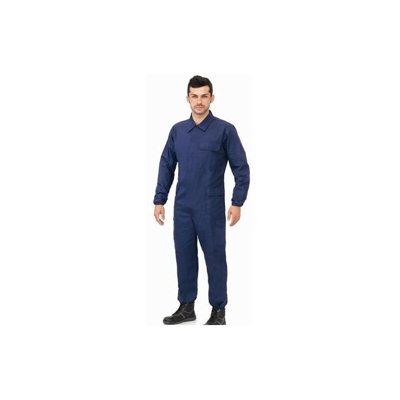 Cotone Ignifugo Blu Marino Con Zip Diver Ia20-66