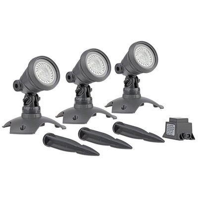 kit di 3 proiettori led 20w per laghetto - lunaqua 3 led set 3 - Oase
