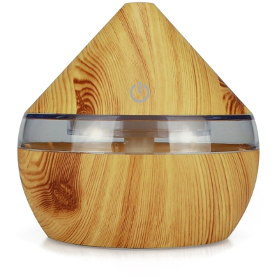 DC5V 2W 300mlUSB umidificatore 7 tipi di colori chiari pallido legno