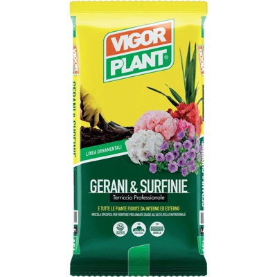 Terriccio Gerani & Surfinie 25 litri - Vigorplant