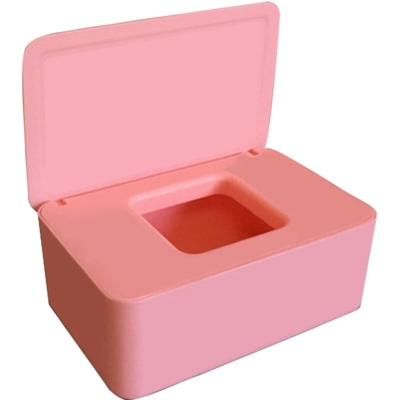 Scatola portaoggetti per maschera usa e getta Scatola per maschera con coperchio antipolvere Custodia in tessuto bagnato con coperchio Portatile per
