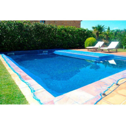 Copertura per piscina con rete a foglia 6x6m precio