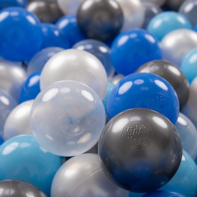 700 ? 7CM Palline Morbide Colorate Per Piscina Bambini Fatto In EU, Perla/Blu/Azzurro/Trasparente/Argento - perla/blu/azzurro/trasparente/argento