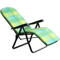 Poltrona A Sdraio Imbottita Reclinabile Cuscino Imbottito Alta Densità, Adatta A Giardino, Portico, Piscina E Relax Con Poggiapiedi Automatico precio