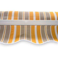 Tende da sole idrorepellente con bracci retrattili cm 295x250 finitura giallo / beige - Fraschetti características