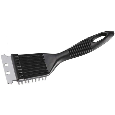 Barbecue Barbecue Griglia per forno Spazzola per pulizia filo da cucina Spazzola per pulizia setole per barbecue con raschietto in metallo Spazzola
