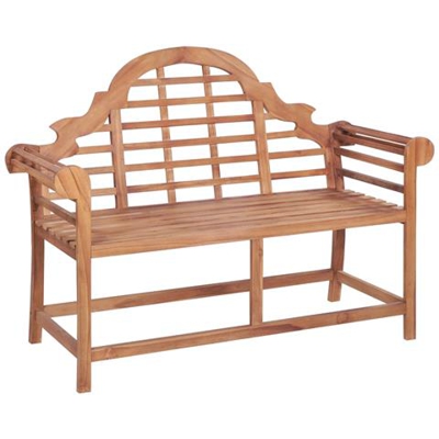 Panca Da Giardino 136x63x102 Cm In Massello Di Teak