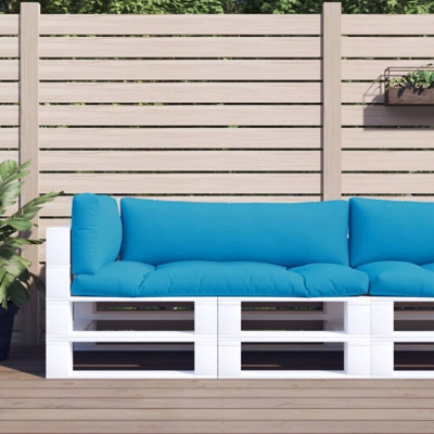 vidaXL Cuscini per Divano su Pallet 3 pz Blu - Blu