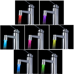 Anself 7 colori che cambiano la luce di incandescenza LED flusso dell'acqua del rubinetto del rubinetto en oferta