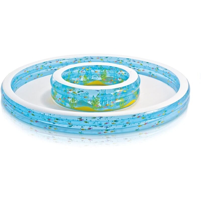 Intex Baby Fish Double piscina gonfiabile cm 279x36h tonda per bambini