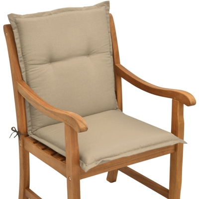 Beautissu Cuscino per sedie da Giardino e spiaggine Loft NL -soffice Imbottitura e Comfort Extra Natura
