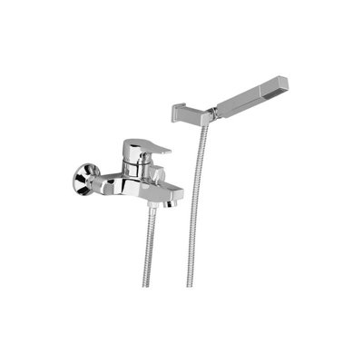 Miscelatore monocomando vasca esterno a parete ,serie quadramix - GS