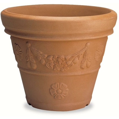 Vaso Resina Conico Festonato cm. 45 Anticato