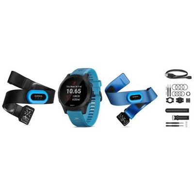 Sportwatch Forerunner 945 GPS Impermeabile fino a 5 ATM Multisport Bundle Triathlon Blu / Nero