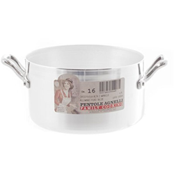 Casseruola alta con 2 manici in alluminio Cm.16 - Agnelli en oferta