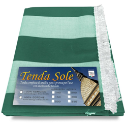 TENDA SOLE DA ESTERNO GIARDINO BALCONE RIGA PARI VERDE CONFEZIONATA Cm. 140x300 precio