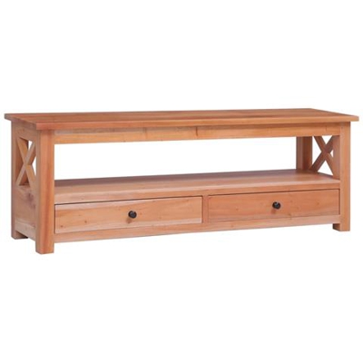 Mobile Porta Tv 120x30x40 Cm In Legno Massello Di Mogano