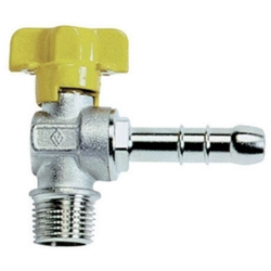 Rubinetto a Sfera per Gas Metano in Ottone Cromato Maschio/Portagomma 1/2' x ø14 precio