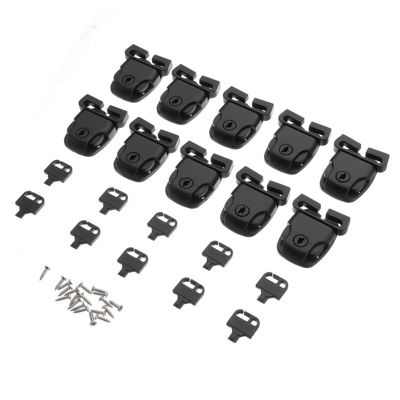 Augienb - Kit clip di chiusura a scatto per coperchio rotto per vasca idromassaggio da 10 pezzi con chiave e hardware con vite