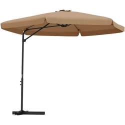 Ombrellone da Esterni con Palo in Acciaio 300 cm Grigio Talpa - Marrone - Vidaxl precio