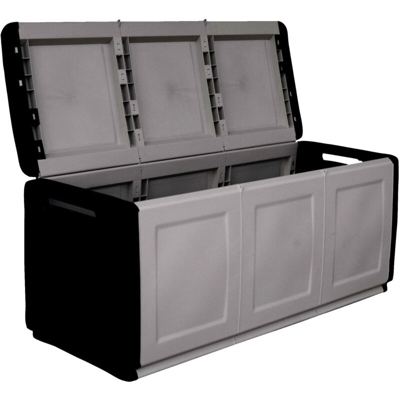 BAULE PORTATUTTO A 3 ANTE GRIGIO/NERO 53 X 138 X 57 CM - Art Plast