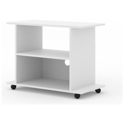 Yogi Mobile Basso Per Tv, Con Ruote, 80 Cm, Colore: Bianco precio