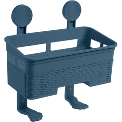 Portaoggetti da bagno Portaoggetti da parete Portaoggetti adesivo con cassetto per bagno di casa Toilette Doccia Cucina Ripostiglio,Blu precio