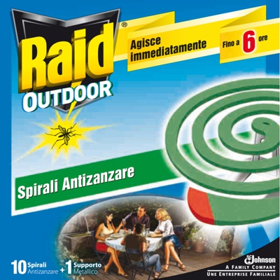 Raid Zampirone Antinsetti A Spirale Giardino Balconi Pz 10 Da 24 Confezioni