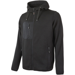RAINBOW - FELPA IN MORBIDO PILE CON COLLO ALTO E CAPPUCCIO BLACK CARBON - EY174BC U-POWER - Taglia M características