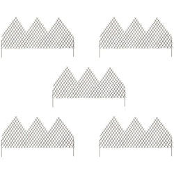 Recinzione a Traliccio 5 pz 170x105 cm in Salice - Marrone - Vidaxl precio