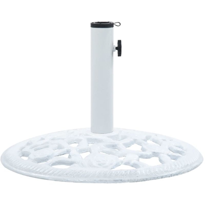 Base Ombrellone Bianca 12 kg 48 cm in Ghisa