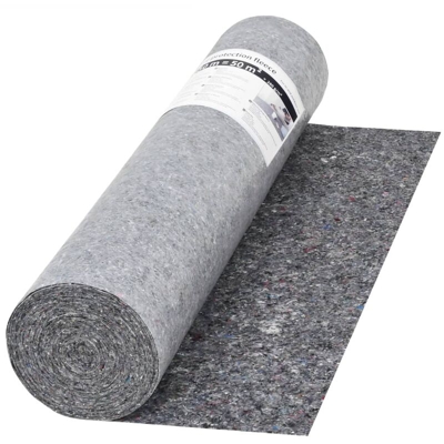 Telo Protettivo per Pittori Antiscivolo 50 m 280 g/m² Grigio - Grigio - Vidaxl