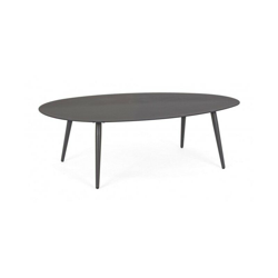 Tavolino per esterno in alluminio Antracite RIDLEY 120x75x h36 cm precio