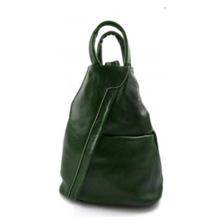 Pelle Zaino signore Mens Borsa da viaggio Weekender Bag Sport Verde precio