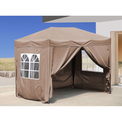 Gazebo Pop-Up 2 x 3 m Fumè con 4 fianchi Easy fastening con 2 cerniere características
