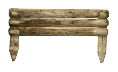 STACCIONATA IN LEGNO di pino cm 55x5x15/30H - IMPREGNATO in autoclave- recinto