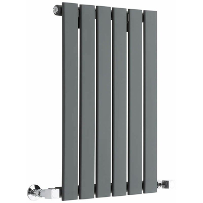 Hudson Reed Delta Radiatore Termoarredo di Design Orizzontale Moderno - Termosifone con Finitura In Antracite - Pannelli Piatti - 635 x 420mm - 376