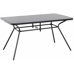 Tavolo da giardino in acciaio nero - Tavolo rettangolare da giardino 140x80 - LIVO características
