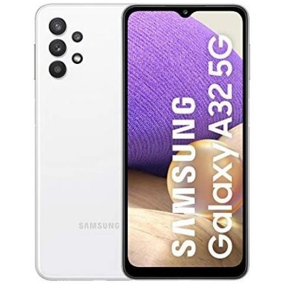 Galaxy A32 5G 64 GB Dual Sim Display 6.5'' HD+ Slot Micro SD Fotocamera 48 Mpx Android Europa Bianco